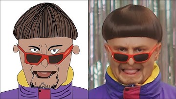 POP DRAWING MEME - OLIVER TREE & LITTLE BIG - TURN IT UP - Billie Art