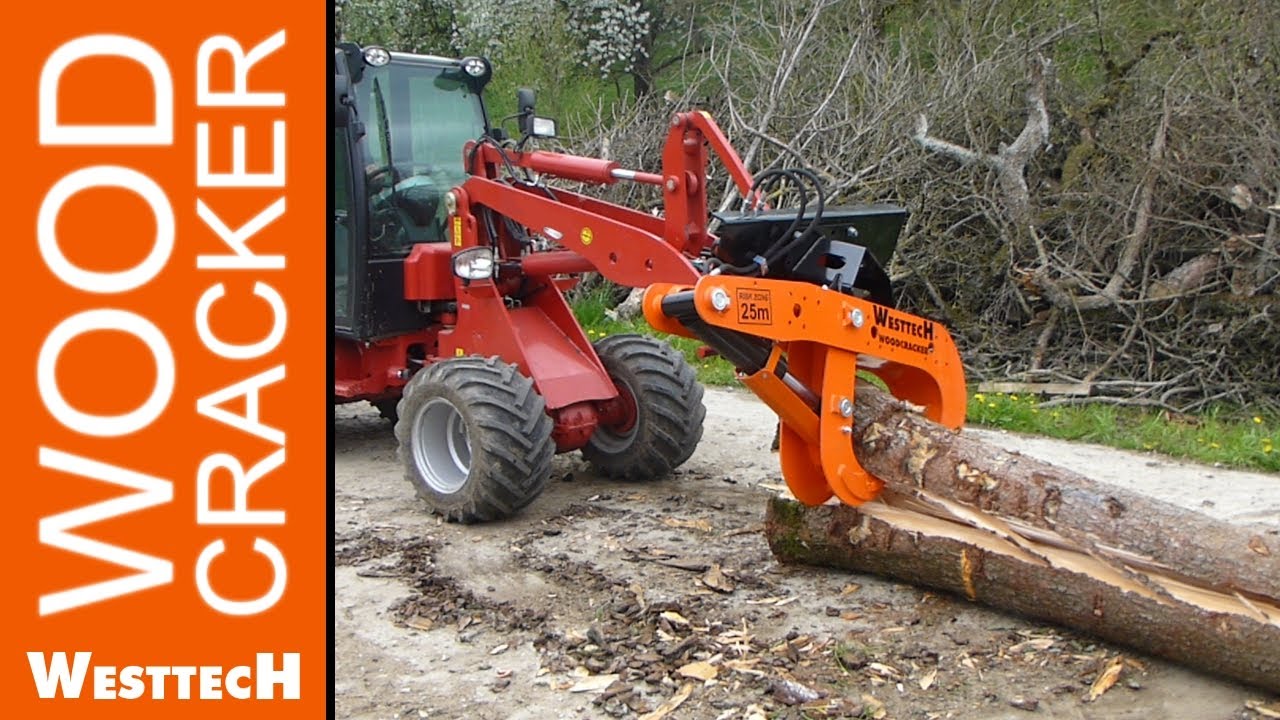 WESTTECH Woodcracker L540 am Hoflader ECOLINE - YouTube