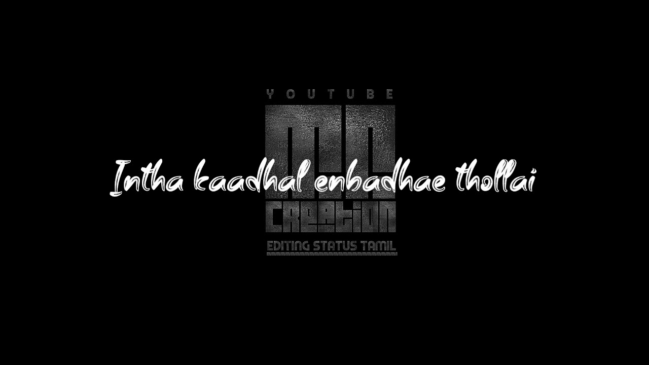 Tamil black screen love failure Love feeling love black screen