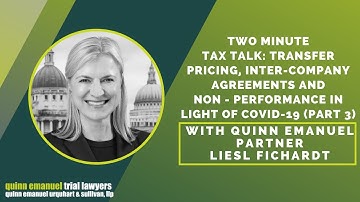 Two Minute Tax Talk: Transfer Pricing & Inter-Company Agreements (Part 3) | Partner Liesl Fichardt