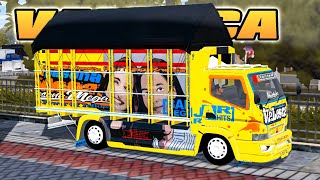 MOD BUSSID TRUCK CANTER REBECCA VALESCA || FULL ANIMASI & FULL LED