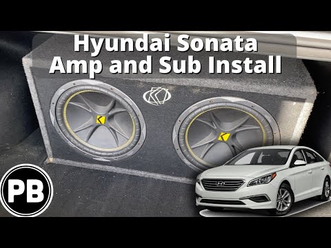 2015 – 2019 Hyundai Sonata Amp and Sub Install