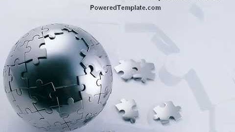 World Puzzle PowerPoint Template by PoweredTemplate.com