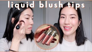 5 ways I use rare beauty liquid blushes / how to apply liquid blush for a natural look!