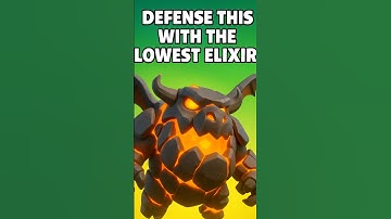 Can You Defend This With the Lowest Elixir? #viralvideo #clashroyale #gaming #shorts #challenge