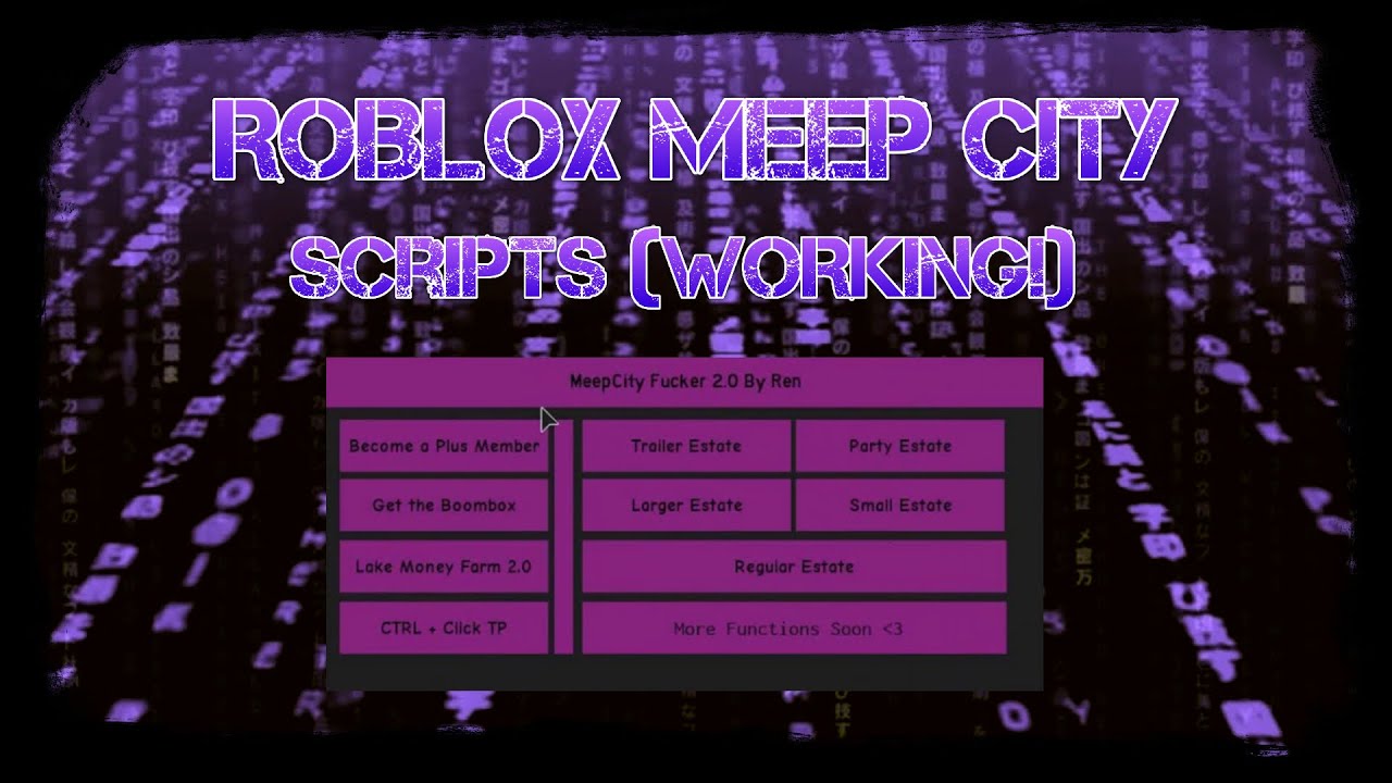 ROBLOX Meep City Scripts (WORKING!) YouTube