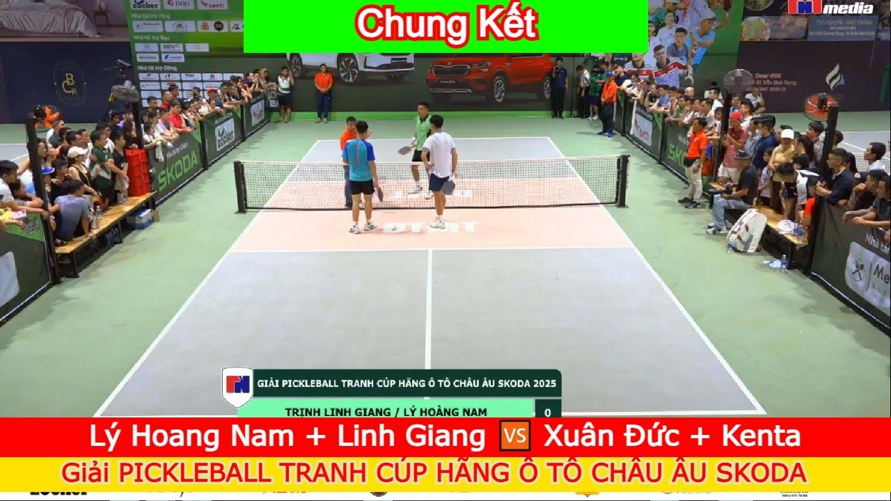 Lý Hoàng Nam + Linh Giang 🆚️ Xuân Đức + Kenta | Giải PICKLEBALL TRANH CÚP HÃNG Ô TÔ CHÂU ÂU SKODA
