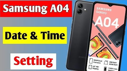 Samsung galaxy A04 me date & time sahi kaise kare | how to set date & time Samsung galaxy A04
