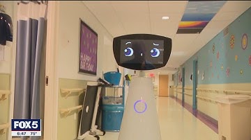 Robin the Robot helps sick kids at St. Mary