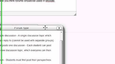 Creating a forum in Moodle 2.5