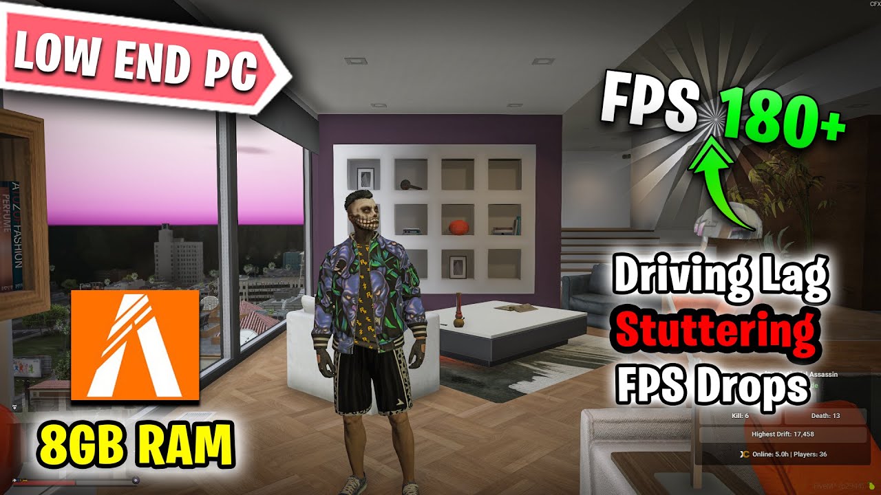 FiveM [ GTA V ] Ultra Low End PC FPS BOOST Pack For (4GB & 8GB RAM 188 ...