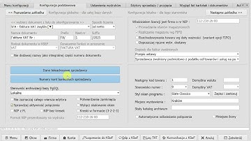 KSeF 2.0 - FS-Faktura SQL - Podstawowa konfiguracja programu