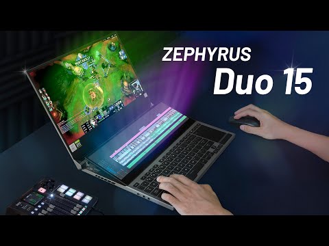 Laptop gaming 80 triệu 2 màn hình: Asus Zephyrus Duo 15