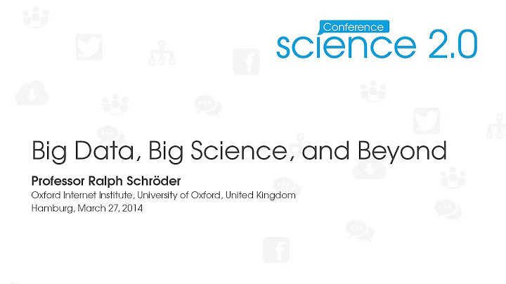 Science 2.0 Conference 2014: Talk Professor Ralph ...