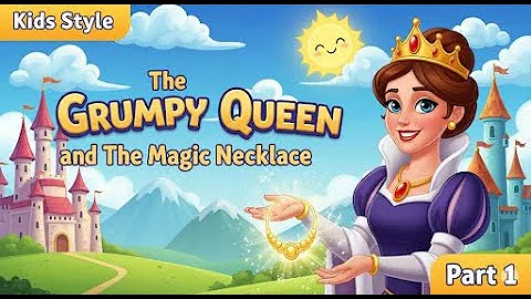 Kids' Story: The Grumpy Queen 👸 & Magic Necklace ✨ Part 1 | Bedtime Stories for Kids 😴
