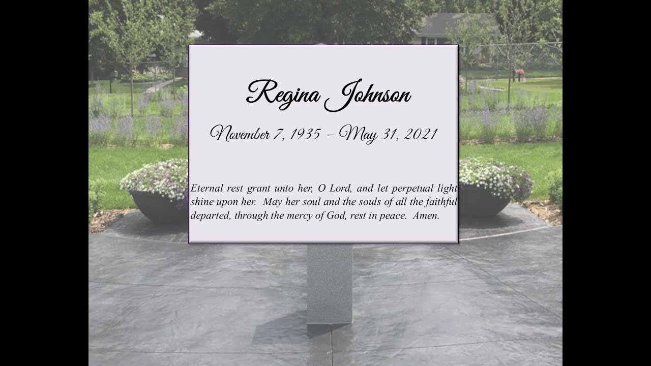 Mass of Christian Burial for Regina Johnson YouTube