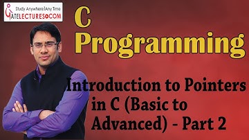C Programming 10 Introduction to Pointers (Basic to Advance) part 2