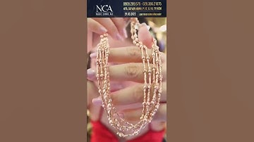 Dây chuyền bi khúc vàng hồng khắc máy 5D - Ngọc Châu Âu