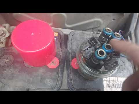 Промывка форсунок рено логан.