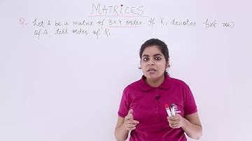 Class 12th – Order of Matrix Problem-2 | Matrices | Tutorials Point