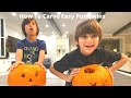 Halloween Fun for Kids! Slimy Pumpkin Guts! How to Carve Easy Pumpkins for Kids!