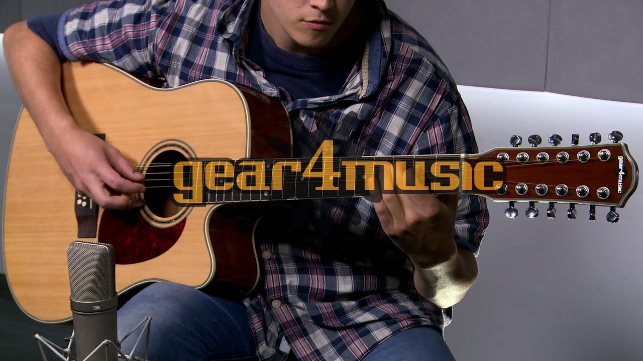Dreadnought 12 String Acoustic Guitar by Gear4music