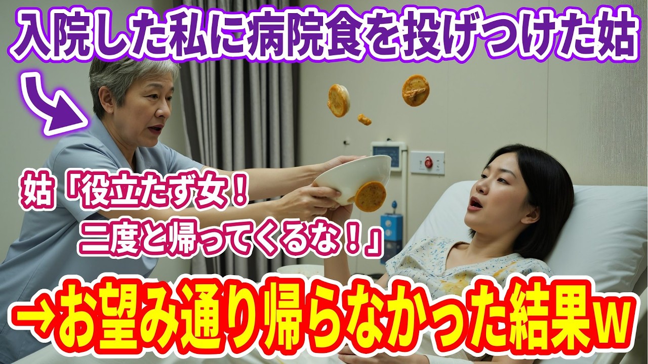 【スカッと総集編】雪下ろしをして骨折し、入院した私に病院食を投げつけた姑「役立たず女!二度と帰ってくるな!」義両親への仕送りを辞めてお望み通り帰らなかった結果w
