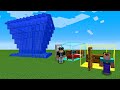 НЕВИДИМЫЙ ДОМ НУБА ПРОТИВ ЦУНАМИ В МАЙНКРАФТ ! НУБ И ПРО ПОСТРОИЛИ ДОМ MINECRAFT МУЛЬТИК