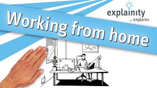 Working from home (explainity® explainer video) | #stayhome