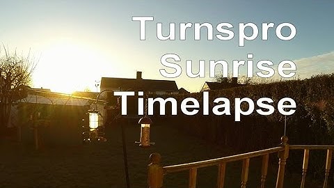 Gopro sunrise timelapse - turnspro rotating base Batch 2 test