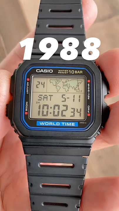 CASIO W-520U WORLD TIME🌍!! #casio #80s #vintage #innovation #shorts #watches #watch 📽️:thizz_king