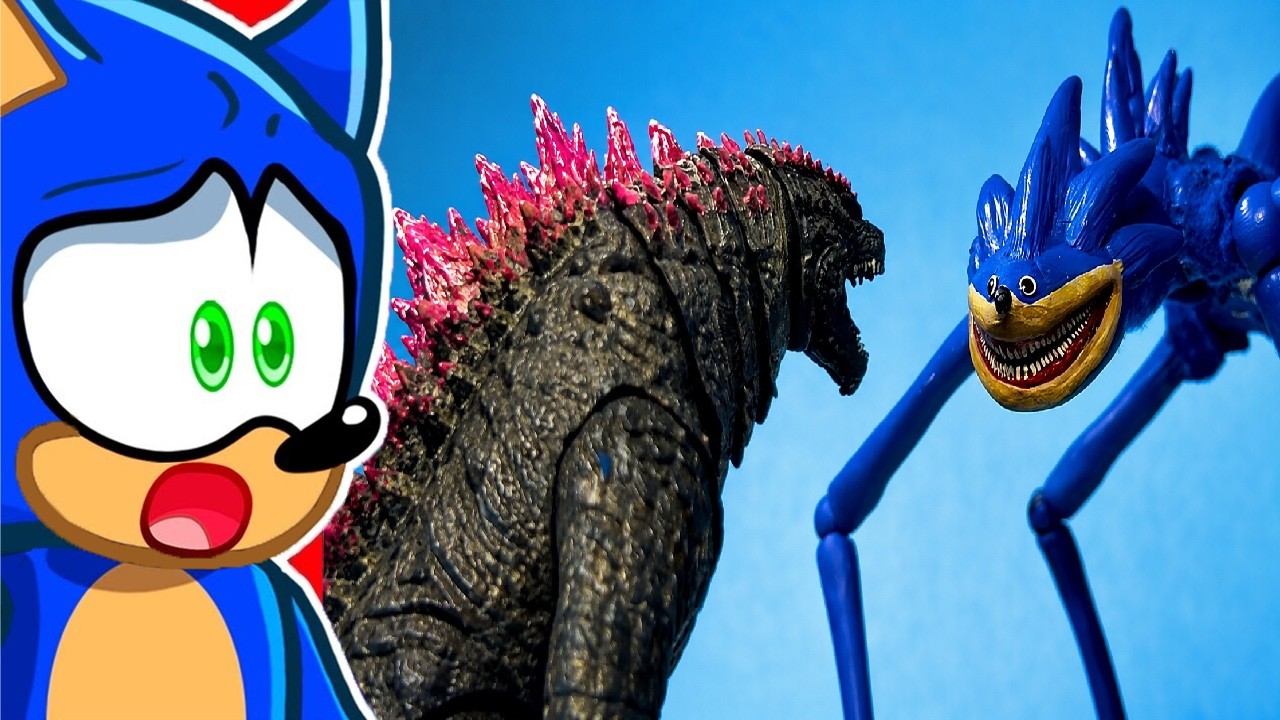 Reacting to EVOLVED GODZILLA vs SHIN SONIC!