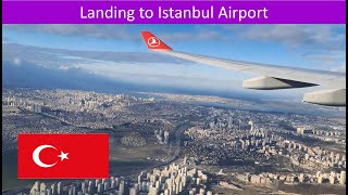 Aerial View: Landing to Istanbul Airport, Türkiye