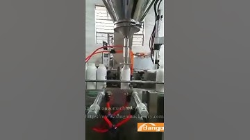 Working video of bottle unscrambler machine, one-head filling machine