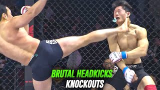 TOP 40 HEADKICK Knockouts | MMA, Kickboxing Brutal KO's