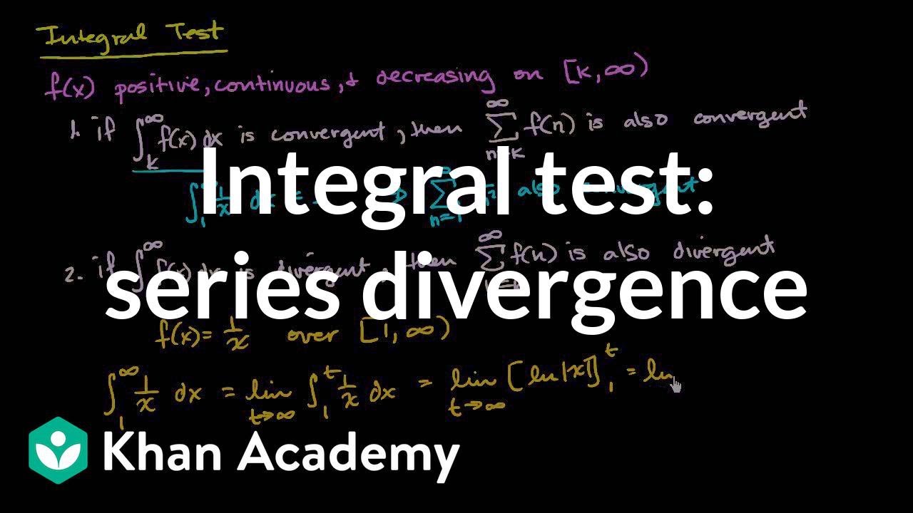 Worked example: Integral test | Series | AP Calculus BC | Khan Academy