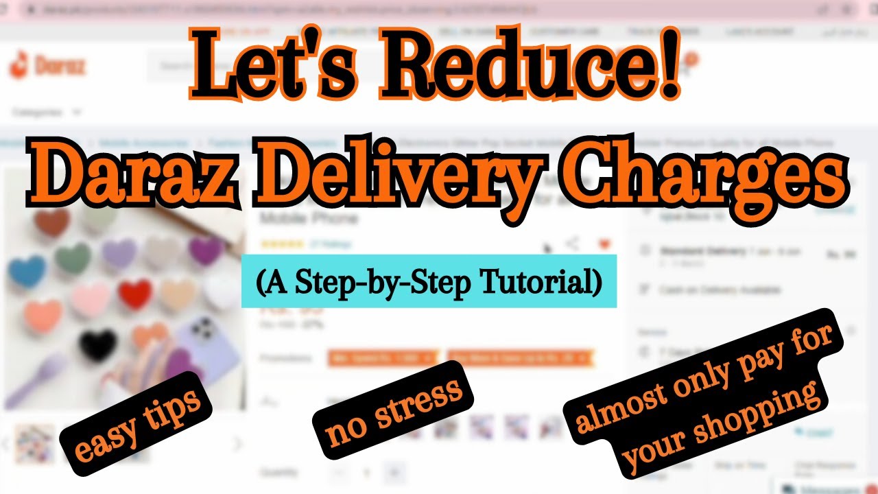 How To Maximally Reduce Daraz Delivery Charges 5 How Tos YouTube
