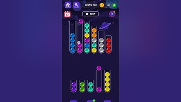 Ball Sort Master Game Level - 148 Without Boosters | Puzzle Games #entertainment #puzzle #games