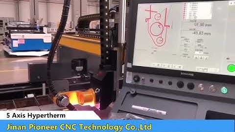 CNC Plasma bevel cutting machine with hypertherm system