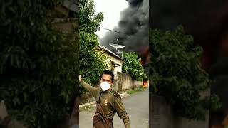 Kebakaran Di Jl. Re Martadinata Bandar Lampung
