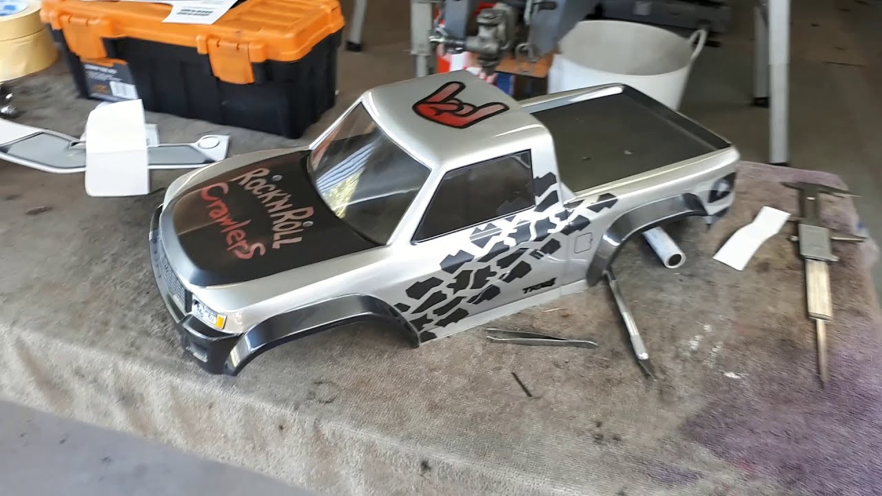 Lexan Body Painting a Traxxas Trx 4 Sport body ..My First attemp at a custom Paintjob.
