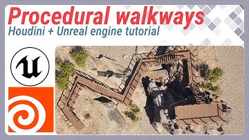 Procedural walkways in Houdini 20.5, Unreal Engine #tutorial