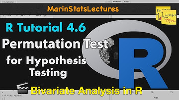 Permutation Hypothesis Test in R with Examples | R Tutorial 4.6 | MarinStatsLectures