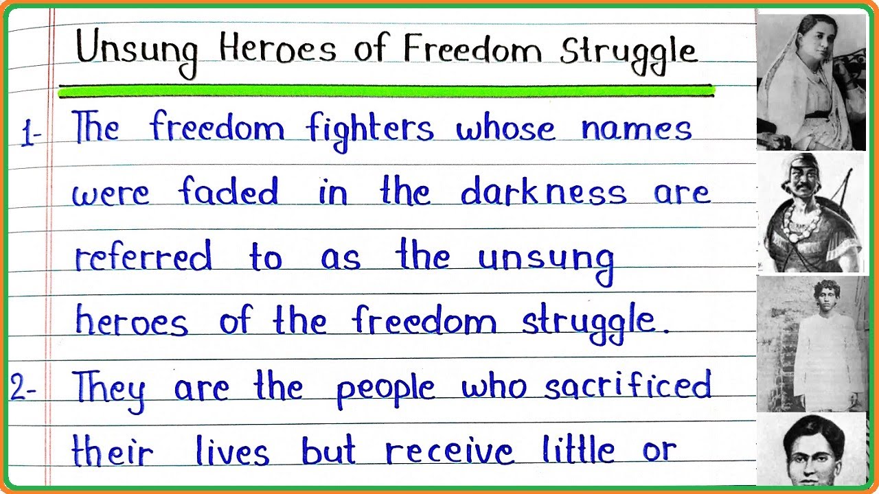 essay of unsung heroes