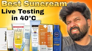 Which is Best Suncream in India | Live tested in Hot Sun at 40* C | Shadhik Azeez