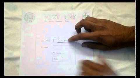 Paper Prototyping Nust HMS (HCI Low Fidelity)