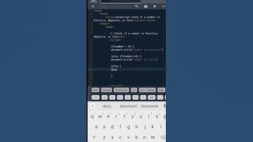 Example -2 Javascript Check Number is Positive, Zero & Negative | #javascript #shorts #html #coder