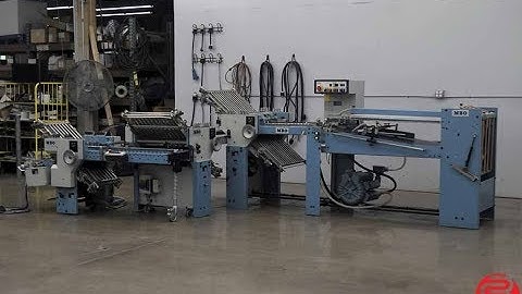 MBO B23 Continuous Feed Paper Folder w/ 8 Page Unit, and 16 Page Unit