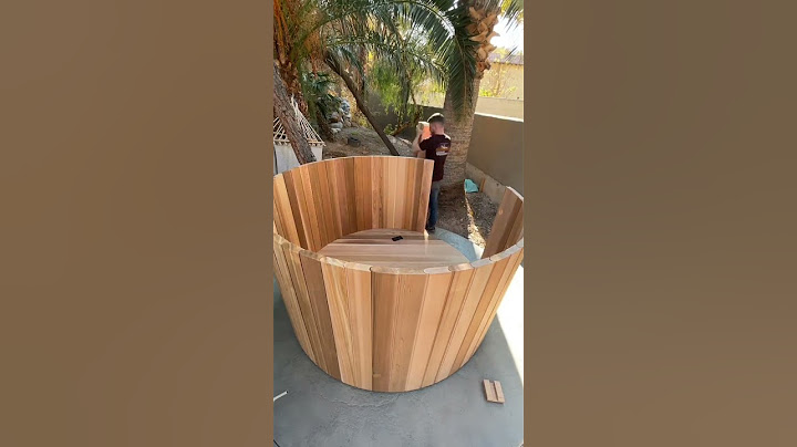We built a hot tub. 🔥