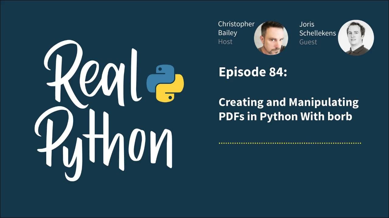 Creating and Manipulating PDFs in Python With borb | Real Python ...